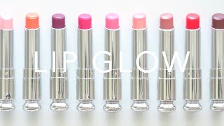 Dior Lip Glow  Balm Swatches and New Formula Comparison [upl. by Oinotnaocram]