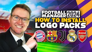 Logo Pack Install Guide Football Manager 2024  How to get real club badges and logos into FM24 [upl. by Perrin]