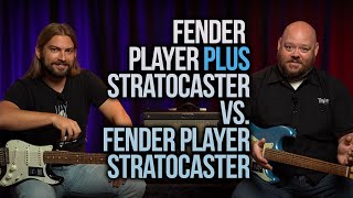 Fender Player Plus Stratocaster vs Fender Player Series Stratocaster  Is It Worth It [upl. by Hsirk601]