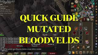 OSRS Mutated bloodvelds Meiyerditch Laboratories Slayer Quick guide Ironman GIM [upl. by Eiboj]