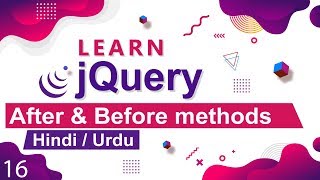 jQuery After amp Before Method Tutorial in Hindi  Urdu [upl. by Allyce]