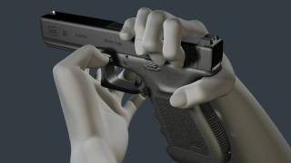 3D Glock Animation  How to disassemble and reassemble the G20 [upl. by Yrreb448]