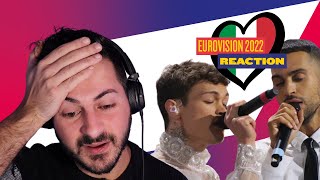 EUROVISION 2022 🇮🇹 ITALY REACTION  MAHMOOD AND BLANCO  BRIVIDI 🥲🥲🥲 [upl. by Kimberley]