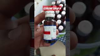 cetrizine syrup IP 👩‍⚕ medicine pharmacy cetrizine [upl. by Lyns52]