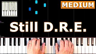 Dr Dre  Still DRE  Piano Tutorial Easy [upl. by Cronin]