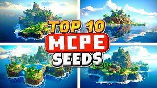 Top 10 Survival Island Seeds For Minecraft Bedrock 120 [upl. by Anivid]