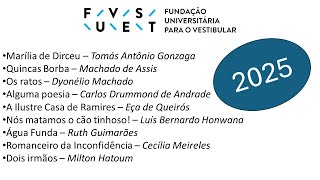 Lista de livros da Fuvest 2025 [upl. by Mohr843]