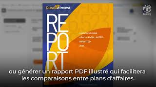 RIV20  le logiciel RuralInvest pour élaborer des plans daffaires [upl. by Aieki]