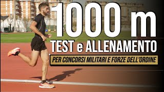 1000m Test e allenamento per concorsi militari e forze dellordine [upl. by Naujek]