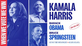 VP Kamala Harris President Barack Obama Bruce Springsteen amp More  Rally in Atlanta Georgia [upl. by Gonsalve]