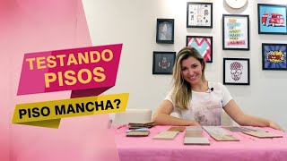 PISO MANCHA Porcelanato Laminado Vinílico e Cerâmica  Gaby Garciia [upl. by Rus]