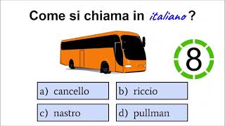 ITALIAN QUIZ 15  level A1 easy  Can You pass this ITALIAN test [upl. by Demetre]