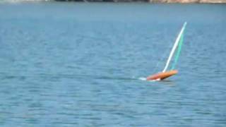 RC Sailboat T50 at full RC sailing speed [upl. by Notrab]