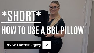 How to properly use your BBL pillow after Brazilian Butt Lift Surgery [upl. by Drus]