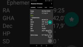 Nautical Almanac  android App [upl. by Nodanrb]