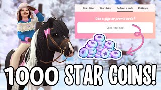 1000 STAR COIN CODE IN STAR STABLE LAST STAR STABLE GIVEAWAY OPEN [upl. by Aneele]