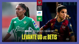 Levante Vs Real Betis  LIGA F 202223 Matchday 30 Full Match [upl. by Blackwell764]