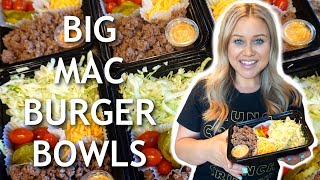 Keto Big Mac Burger Bowl  15 for 6 Meals  Easy Keto Meal Prep [upl. by Natan922]