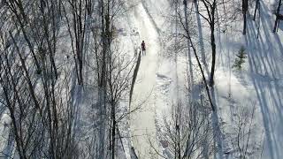 Natural Luge Competition  Negaunee MI March 2023 [upl. by Tnecnivleahcim]