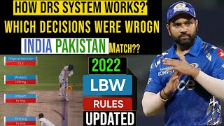 LBW and DRS Rules in cricket explained New updated DRS rules 2022 How DRS system works in cricket [upl. by Roscoe]