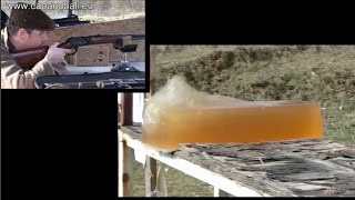 Remington 4570 tests in ballistic gelatine [upl. by Thornburg]