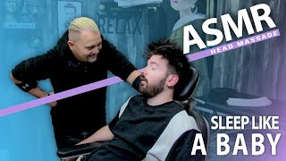 ASMR  Sleep Like A BABY With Asmr Head Massage In Asmr Barber Shop [upl. by Gilda]