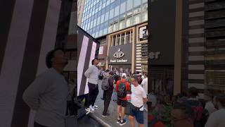 Foot Locker opening in Manhattan nyc usa travel [upl. by Len592]