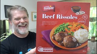 ALDI Beef Rissoles Frozen Dinner Review [upl. by Nylatsirk]