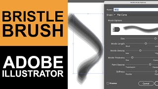 How To Use Realistic Bristle Brushes in Illustrator [upl. by Mccullough]