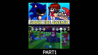 FNF TOO SLOW AWEMIX fnfmods fnf fridaynightfunkin sonicexe sonic Part1 [upl. by Maleen]