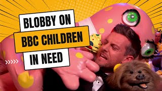 Mr Blobby Helps Chris Ramsey with his link on BBC Children in Need 2023 4K [upl. by Joella]