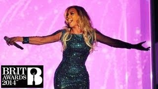 Beyoncé  XO  Performs Live For The First Time At Brit Awards 2014 [upl. by Hamann]