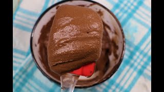 HOMEMADE CHOCOLATE FROSTING RECIPE  HOW TO MAKE THICK CHOCOLATE FROSTING [upl. by Goles]