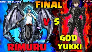 Rimuru vs Yuuki  The Final Battle  Tensei Shitara Slime Datta Ken Chapters 247248 Explained [upl. by Ardnaid]