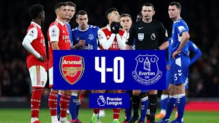 ARSENAL 40 EVERTON  Premier League highlights [upl. by Nancee268]