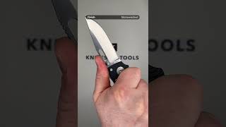 Demko Knives AD20 5 Shark Lock CPM 20CV Clip Point AD205 20CV BLK CP Black G10 pocket knife [upl. by Aramot]