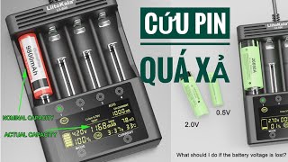 Sạc Pin Liitokala Lii600 Cứu Pin Quá Xả amp Test Pin Thông Minh [upl. by Inobe]