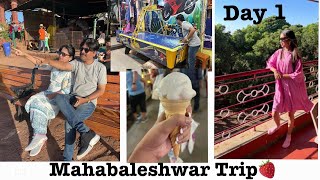 Mahabaleshwar Trip 🍓 Day 1  2024  mahabaleshwar strawberry vacation travel [upl. by Serafine85]