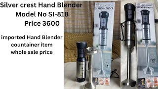 Hand blender silver crest  uses in kitchen  Handblender price in pakistan [upl. by Amato]