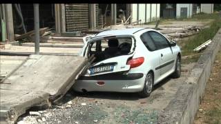 Aftermath of the Italy earthquake in Cavezzo province of Modena [upl. by Aranat780]