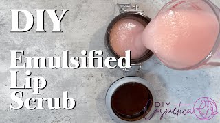 DIY  Emulsified Lip Scrub for softer and smoother lips recipe and tutorial [upl. by Jennine]