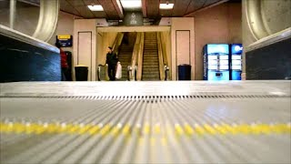 KONE AND THYSSEN ESCALATORS CONNECTING BUILDINGS [upl. by Nilekcaj]