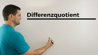 Differenzenquotient Differentialquotient Tangentengleichung Totales Differential  Daniel Jung [upl. by Ahsenit]