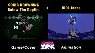 Sonic Drowning “SINK” Below The Depths  GAME x FNF Animation [upl. by Eedrahs382]