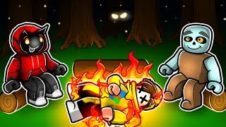 GOOBERS Go CAMPING In ROBLOX SCARY [upl. by Fuld]