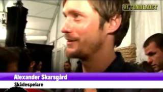 Alexander Skarsgård interview at New York Fashion Week 2008 in Swedish [upl. by Lletnahs]