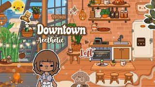 🧸Brown Downtown Loft Design✨Toca Boca 🪵Tocalifeworld  Makeover [upl. by Akienom]