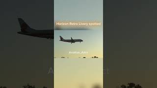 Horizon Retro Livery spotted at PDX avaition airplane avgeek planespotting fyp [upl. by Ara]