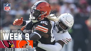 Arizona Cardinals vs Cleveland Browns  2023 Week 9 Game Highlights [upl. by Boorer]