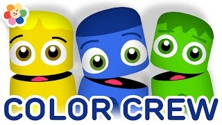 Color Collection 8 Green Blue Yellow  Best Color Learning Videos for Kids  Color Crew  BabyFirst [upl. by Llerut]